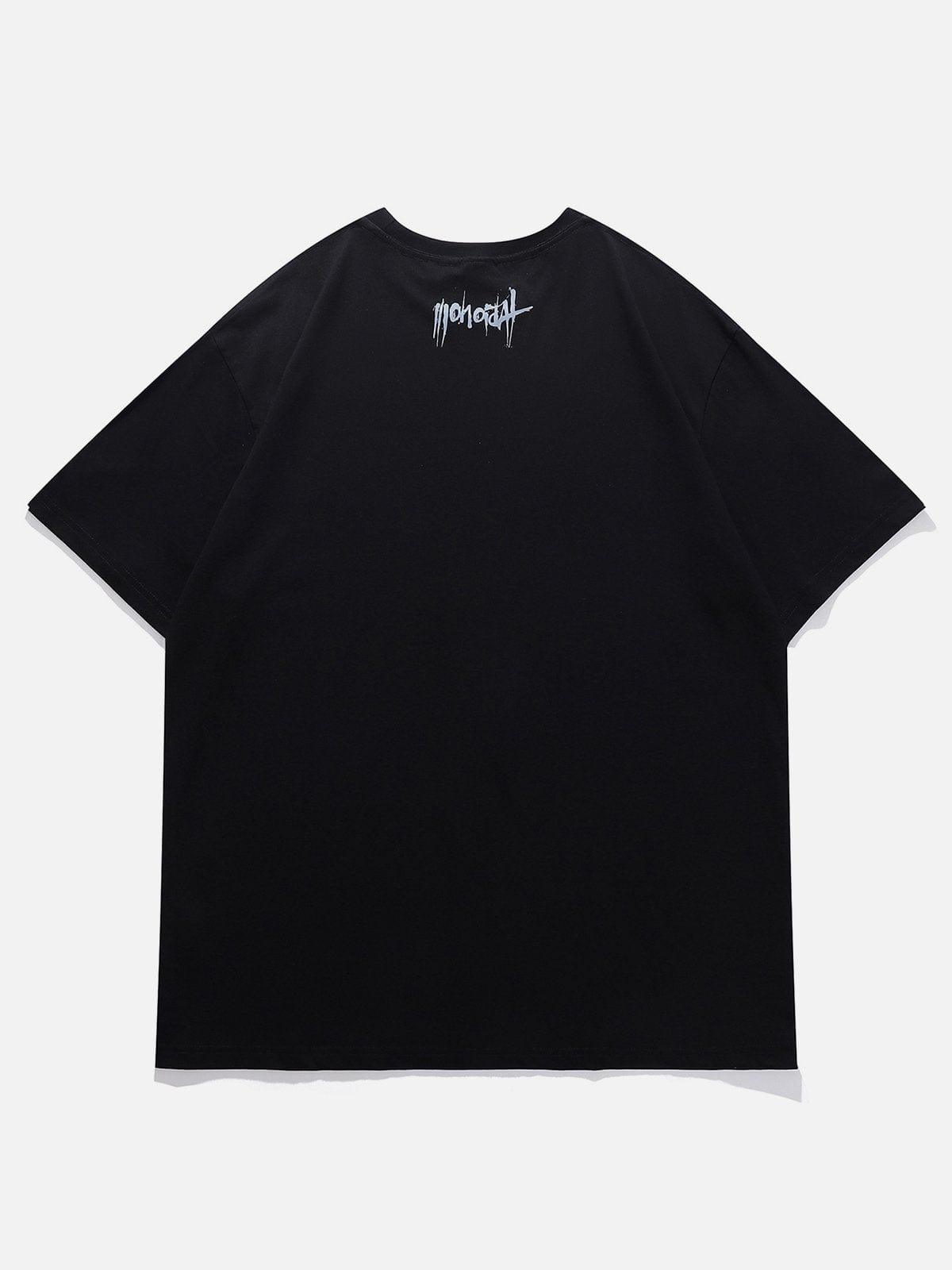 Blurred Silhouette Print Tee