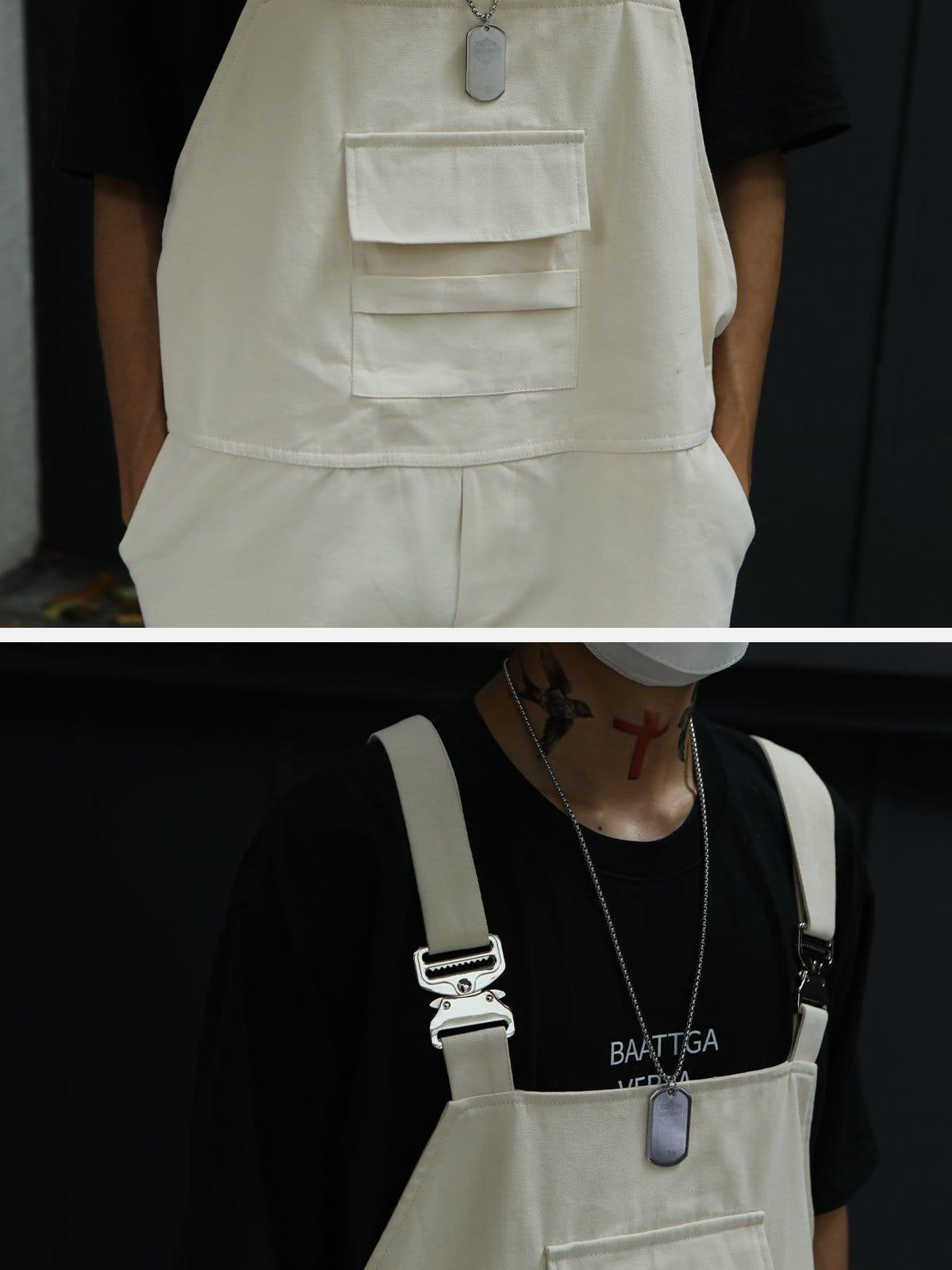 Detachable Pant Legs Overalls