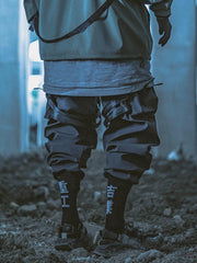 Schoolbag Buckle Pockets Cargo Pants