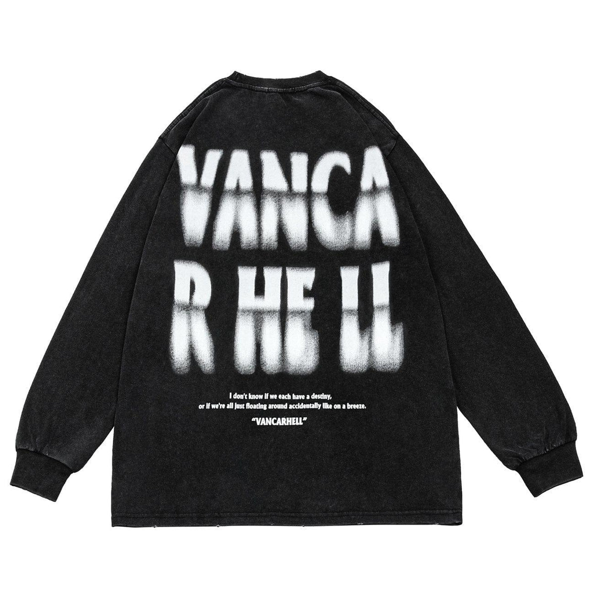 Unreal Letters Cotton Oversized Washed Sweatshirt