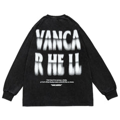 Unreal Letters Cotton Oversized Washed Sweatshirt