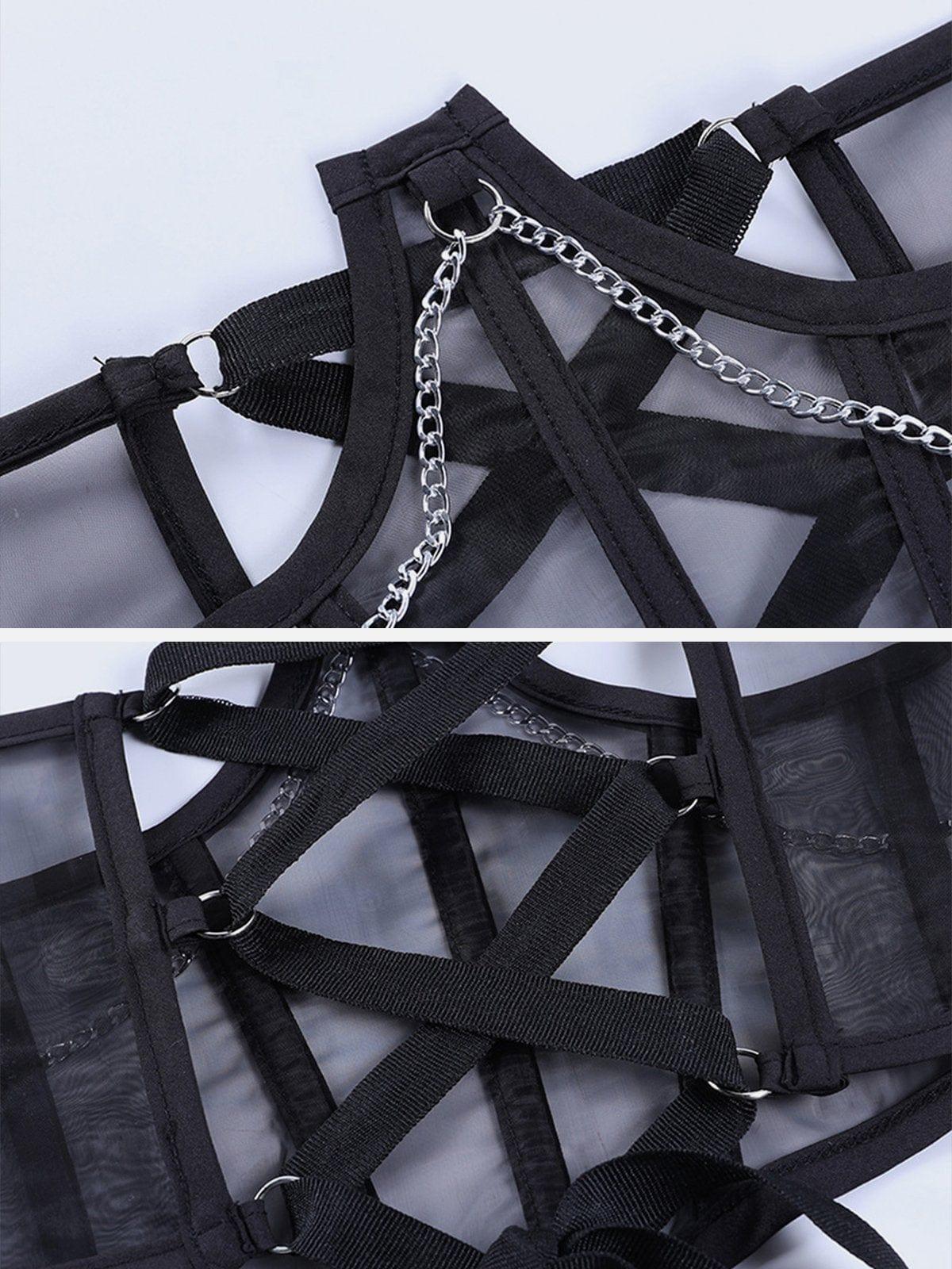 Chain Corset Waist Vest