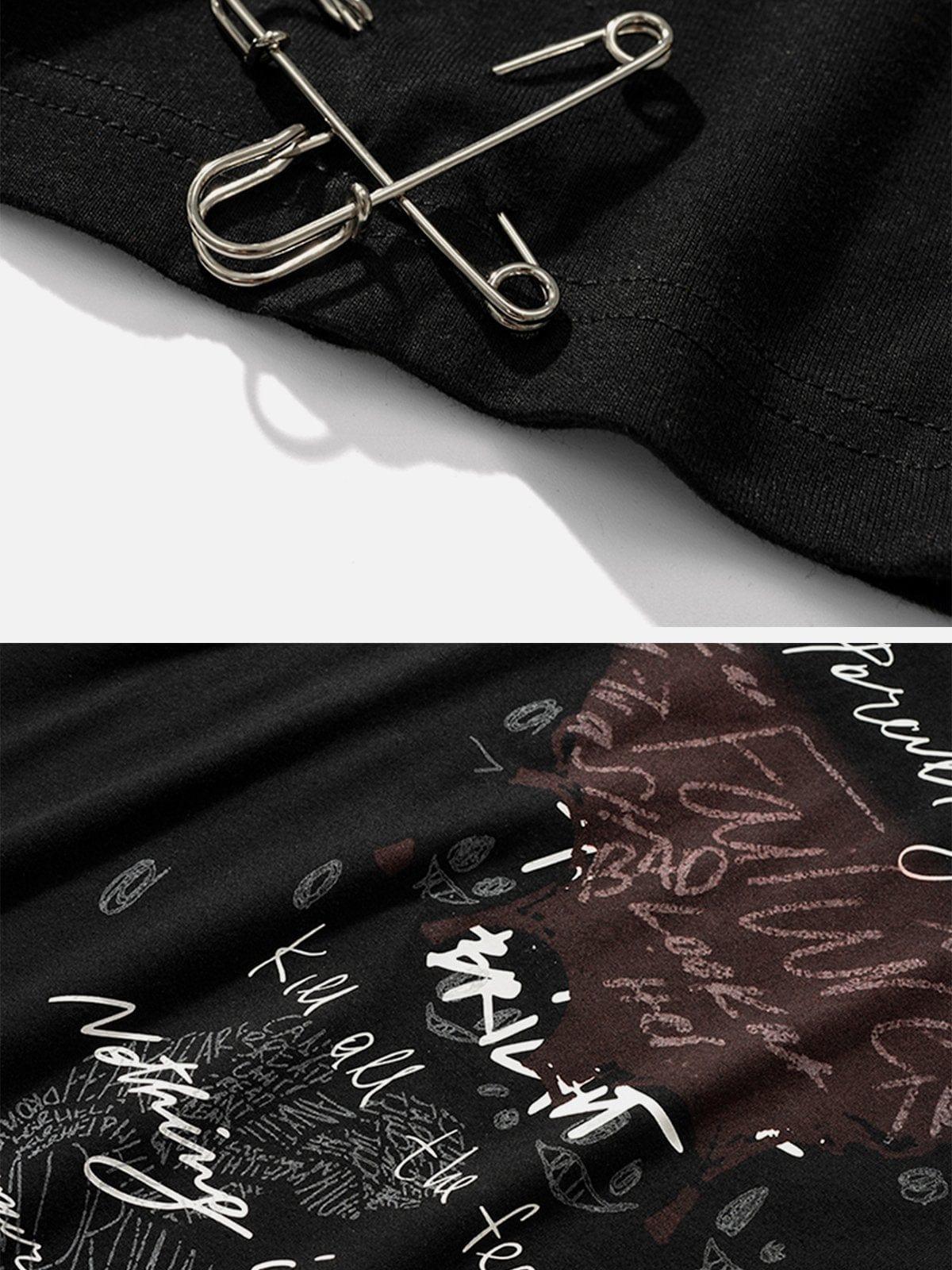Paper Clip Letters Print Tee