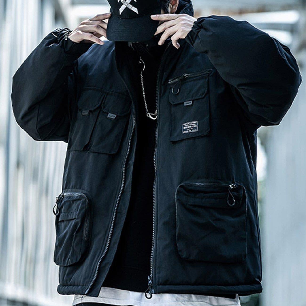 Multi Pockets Function Winter Coat