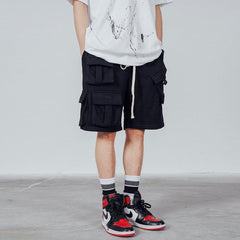Buckle Pocket Cargo Shorts