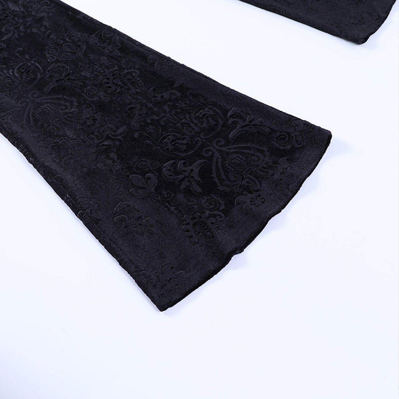 Low Waist Straps Flared Pants