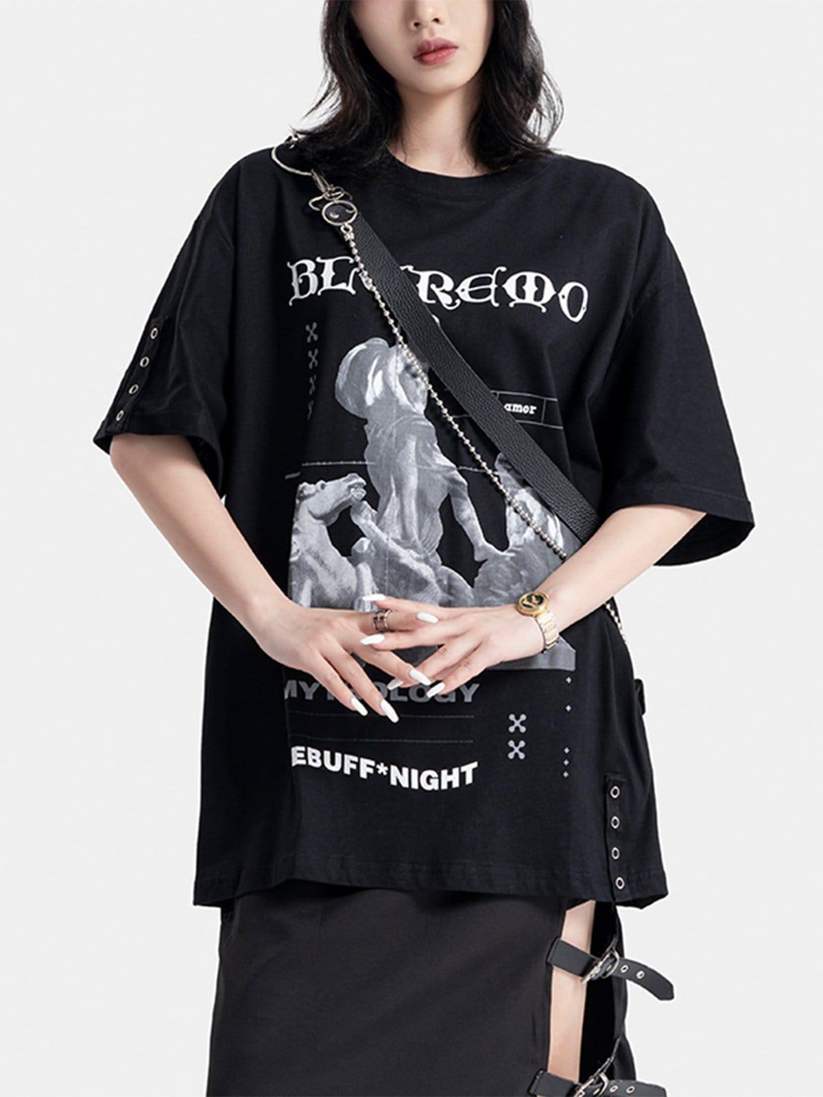 Angel Statue Rivet Graphic Tee