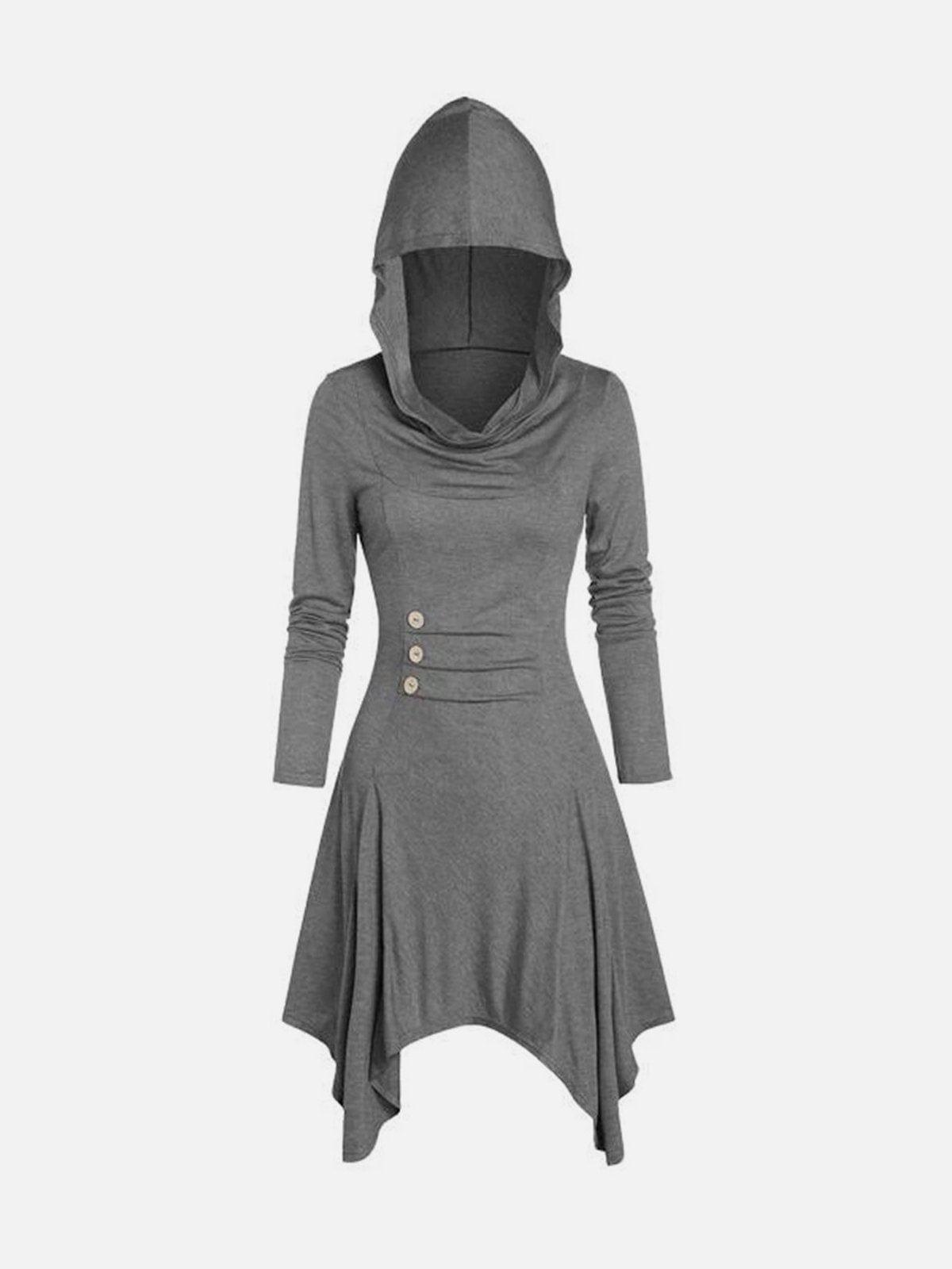Loose Stretch Solid Dress