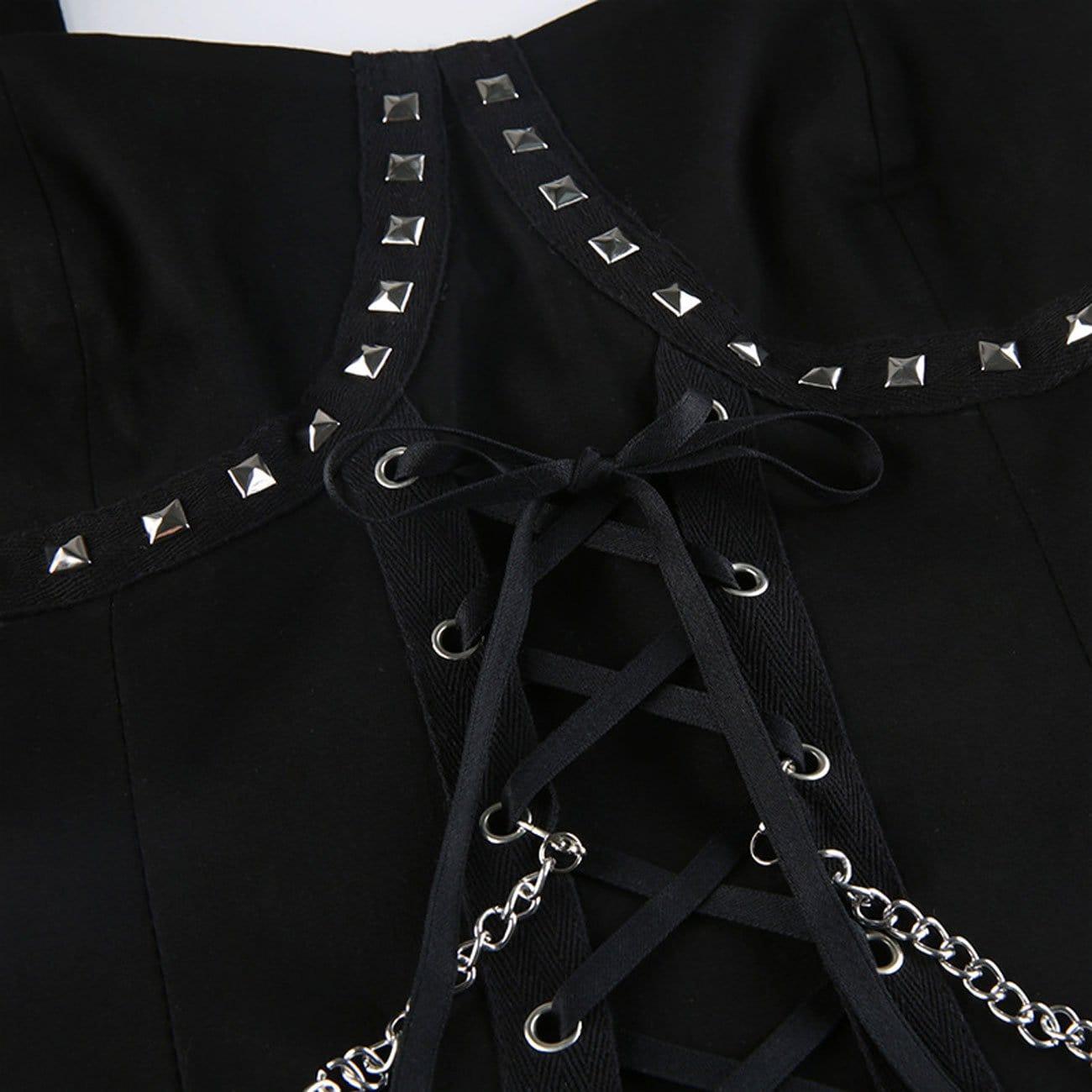Dark Chain Rivet Vest