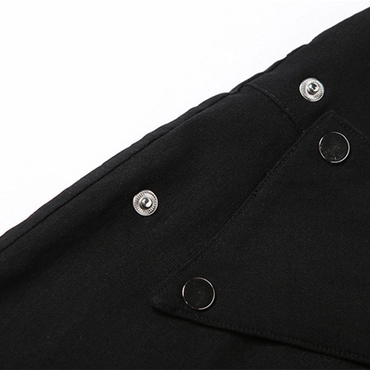 High Waist Cut-out Chain Flared Pants