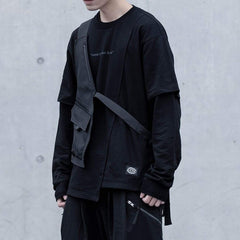 Patchwork Fake Two Sweatshirt