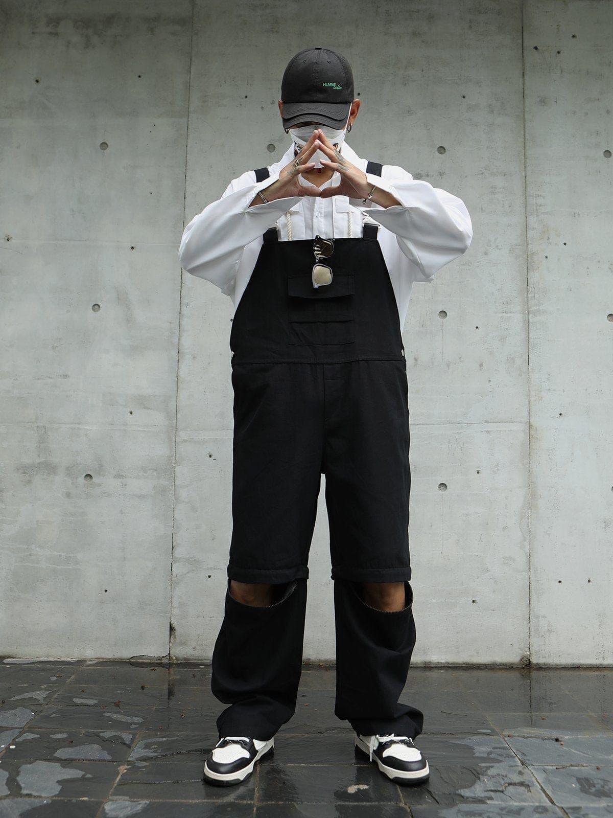 Detachable Pant Legs Overalls