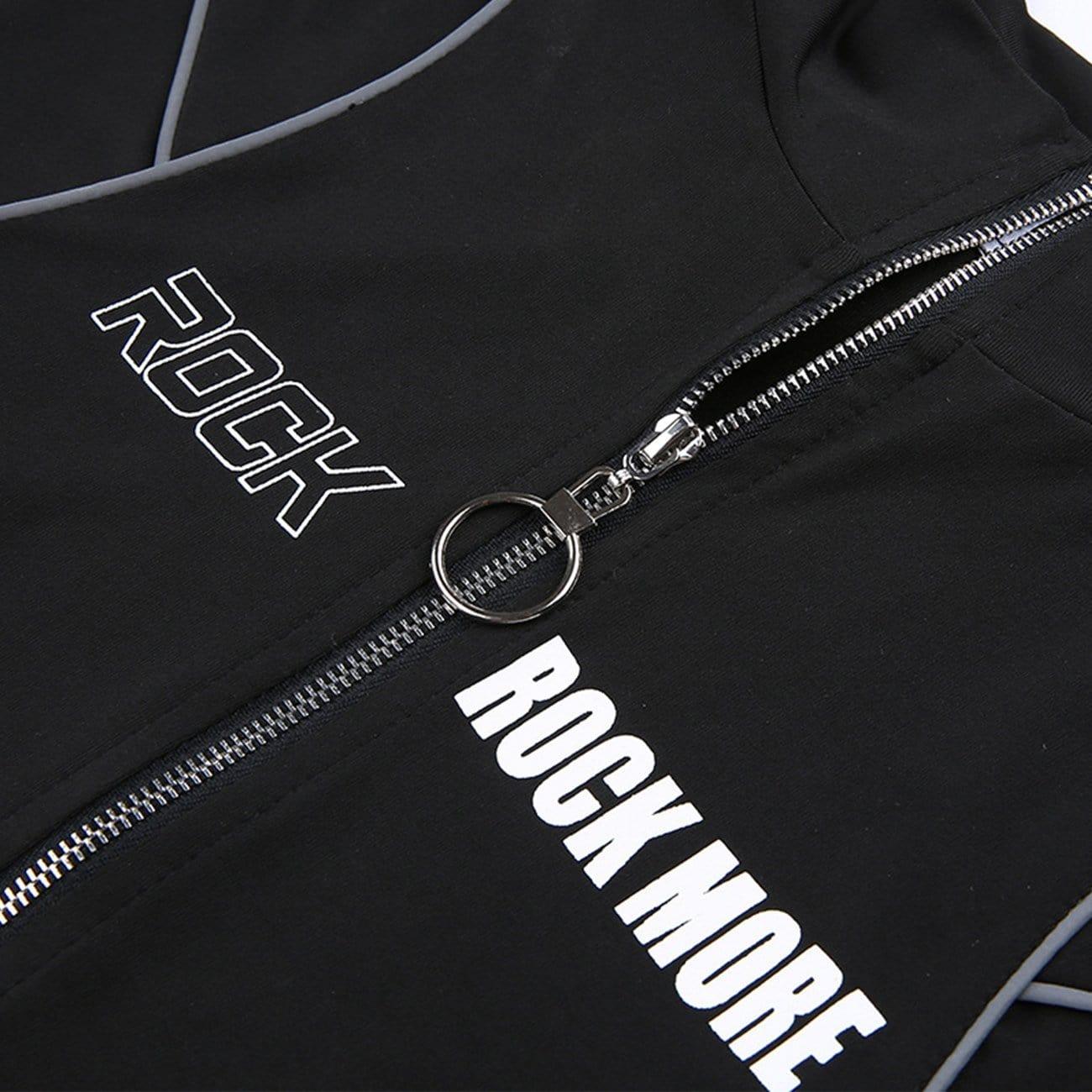 Reflective Strip Long Sleeve T Shirt