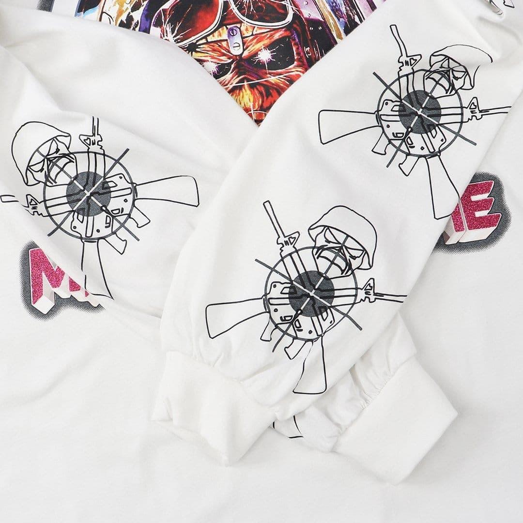 Vicious Monster Print Sweatshirt