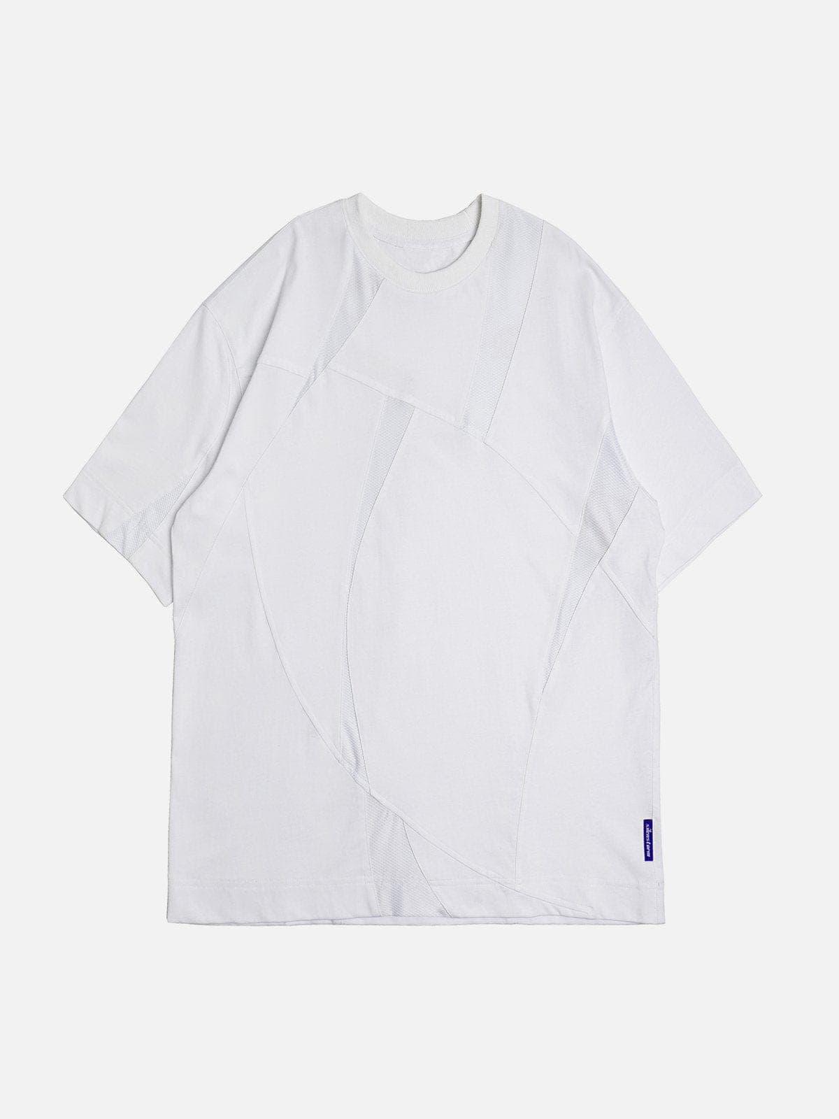 Mesh Patchwork Tee