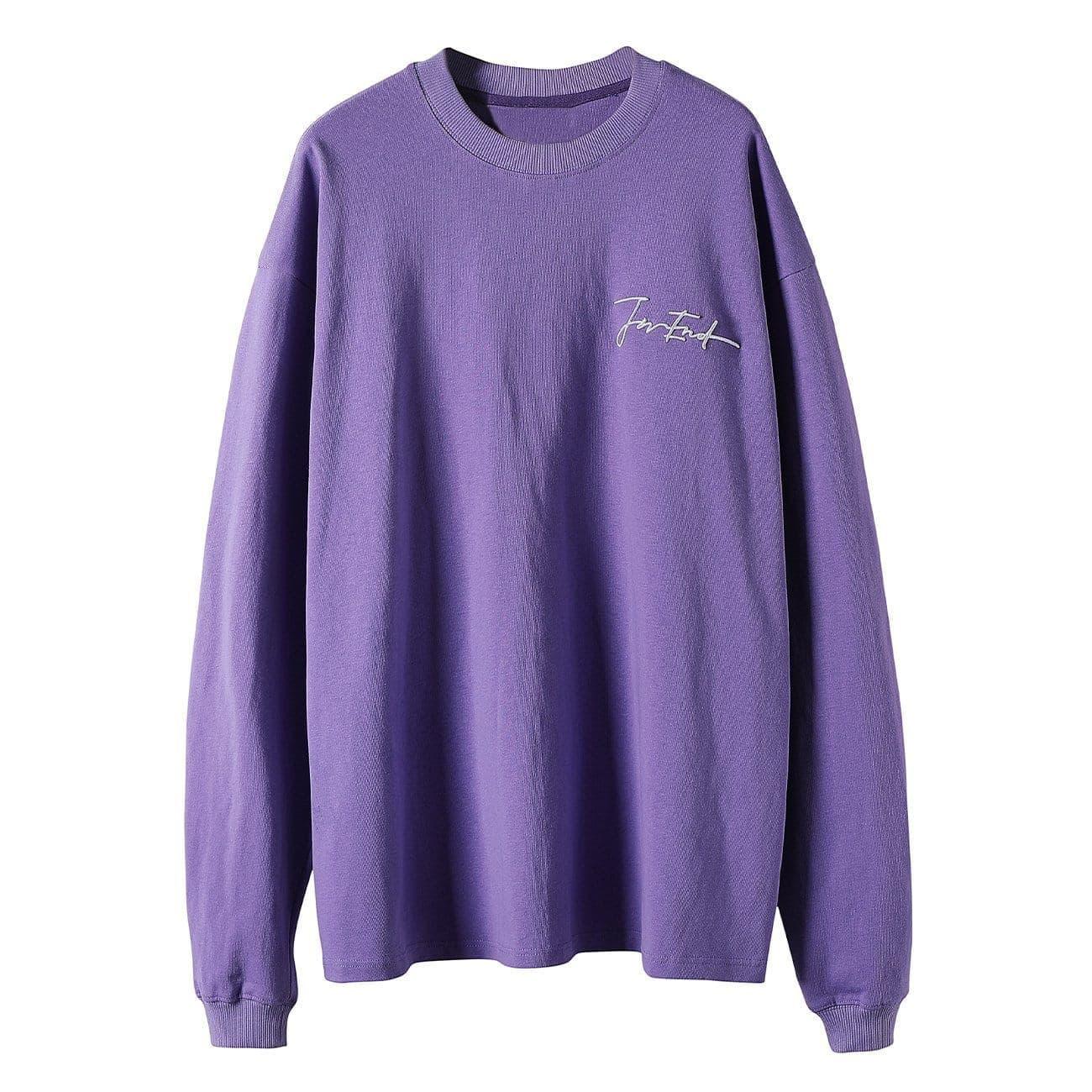 Solid Color Embroidery Sweatshirt