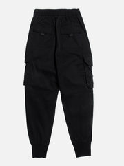 Rope Pocket Drawstring Skinny Cargo Pants