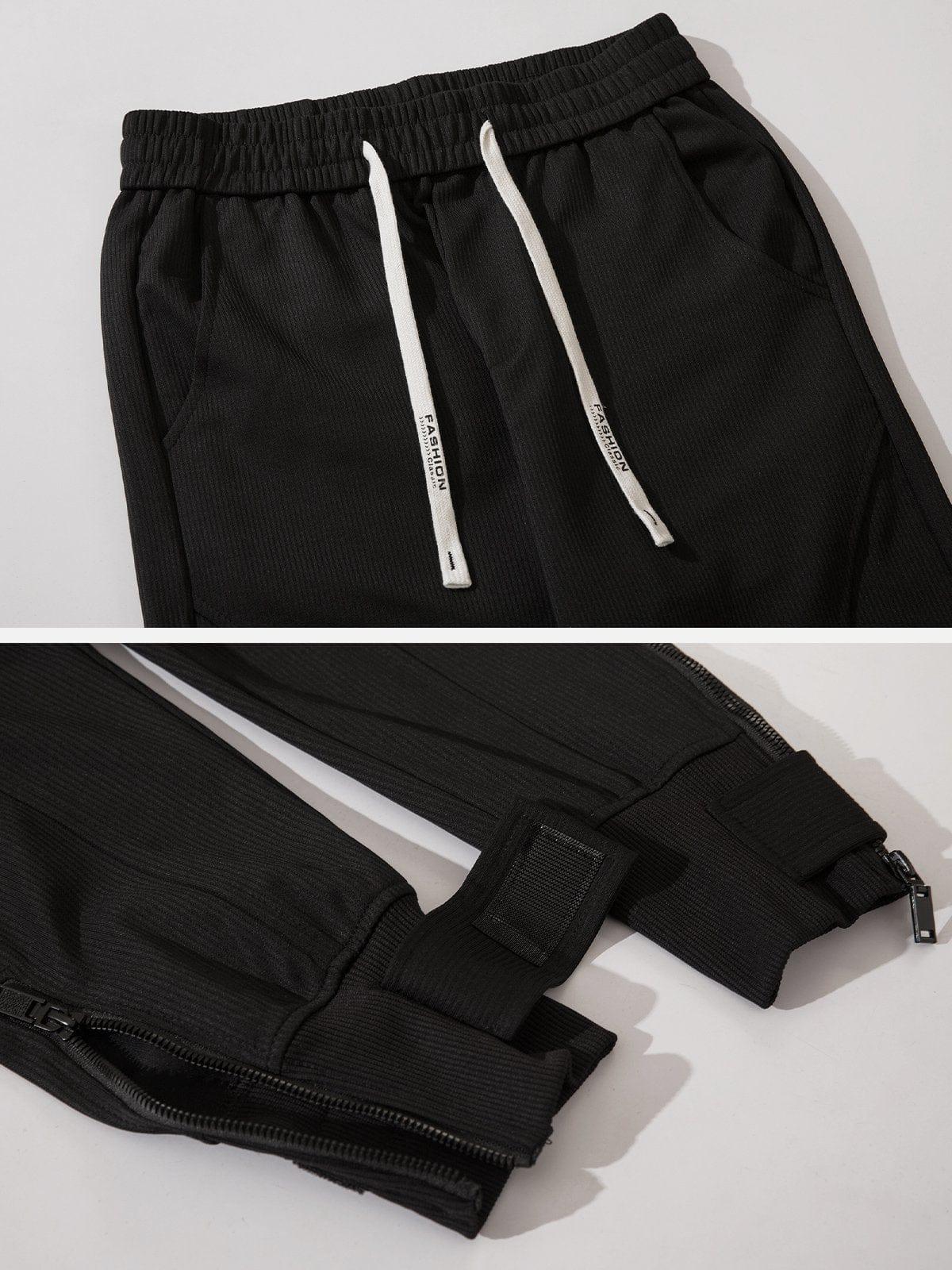 Zip Up Foot Mouth Cargo Pant