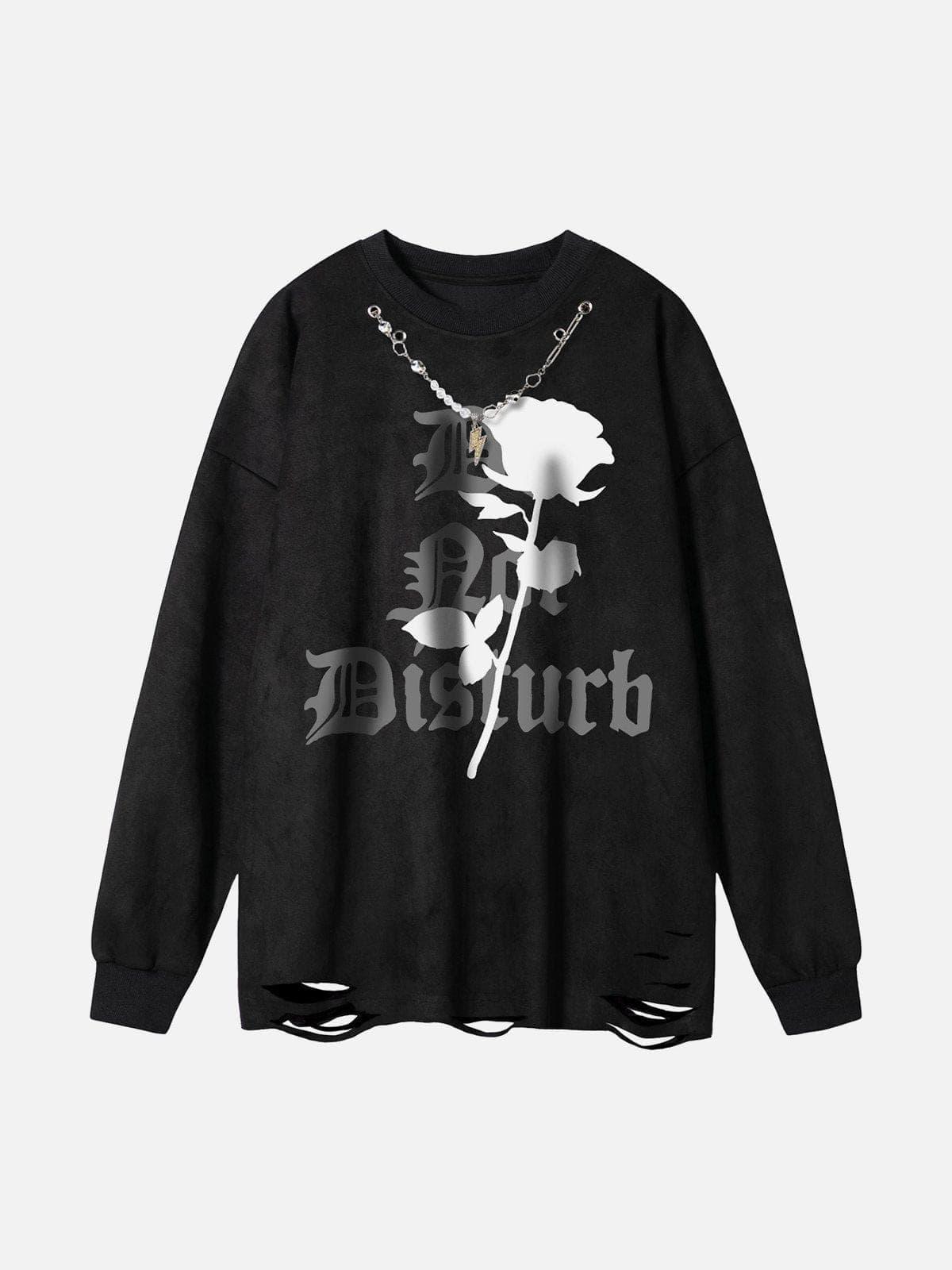 Rose Necklace Sweatshirt