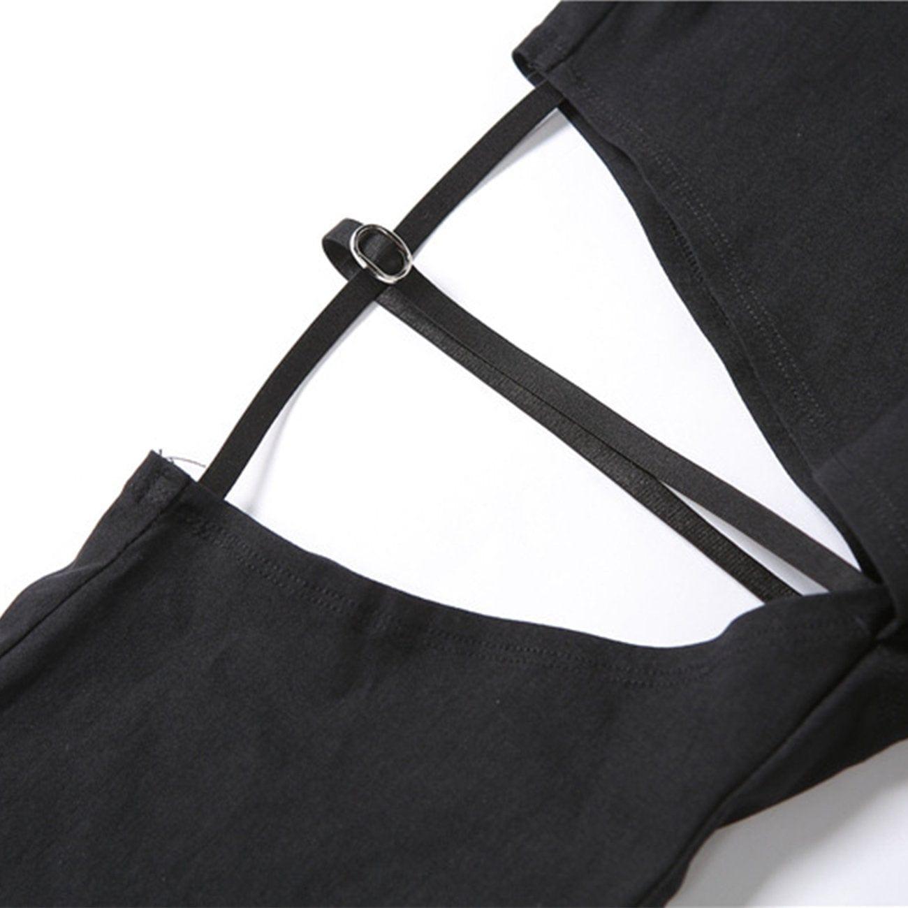 High Waist Cut-out Flared Pants