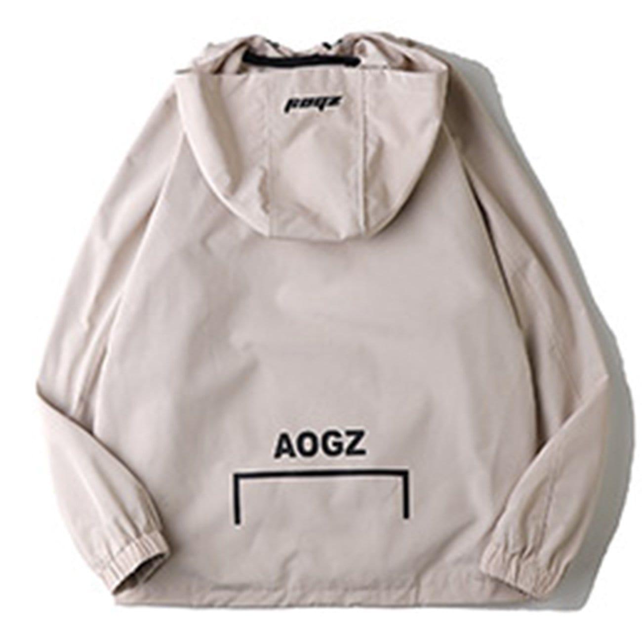 Techwear Half Zipper Print Jacket
