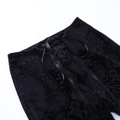 Low Waist Straps Flared Pants