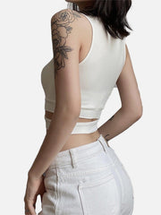 Hollow Embroidery Vest