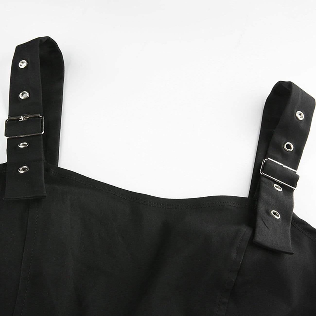 Sexy Punk Chain Crop Sling Vest