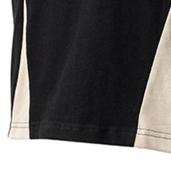 Black White Patchwork Letters Tee