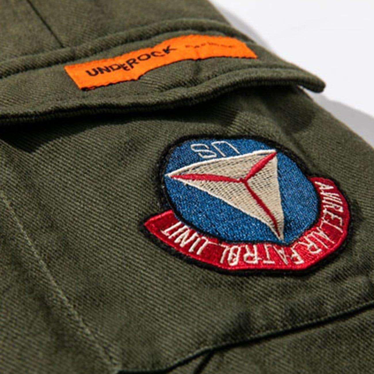 Embroidery Label Bomber Jacket
