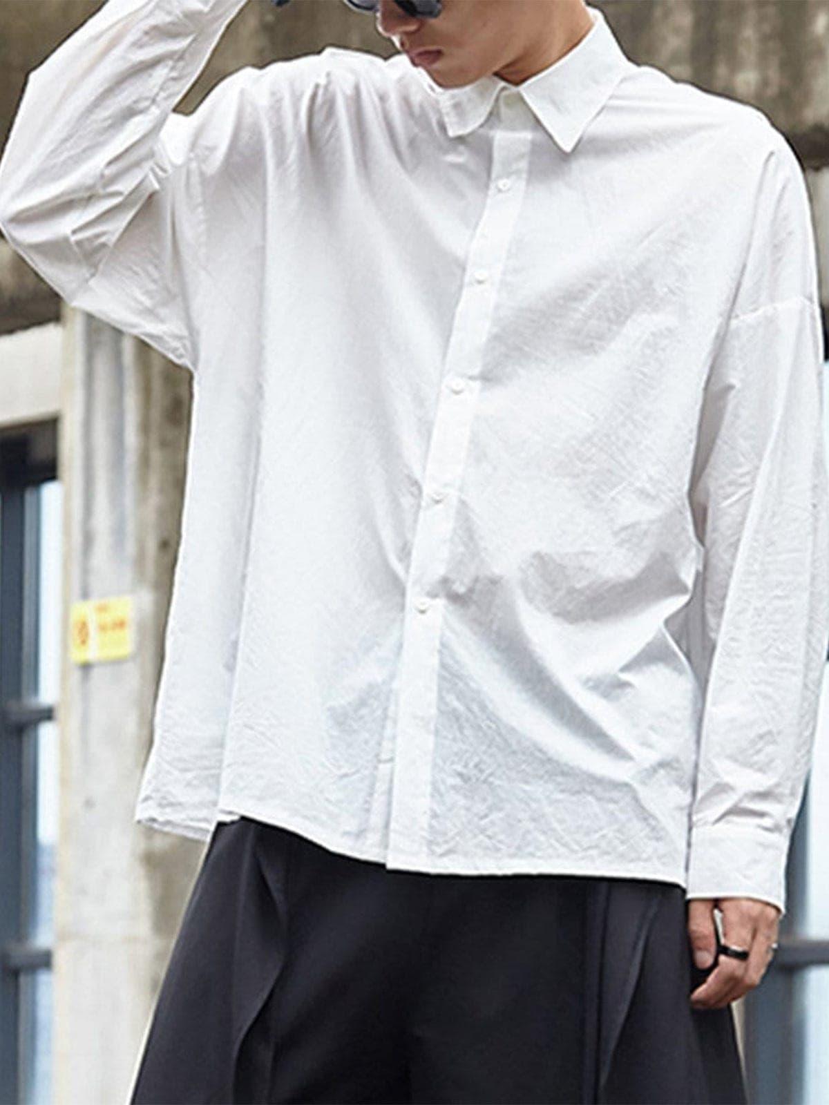 Dark Function Strap Oversized Long Sleeve Shirt
