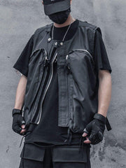 Big Zipper Pocket Vest