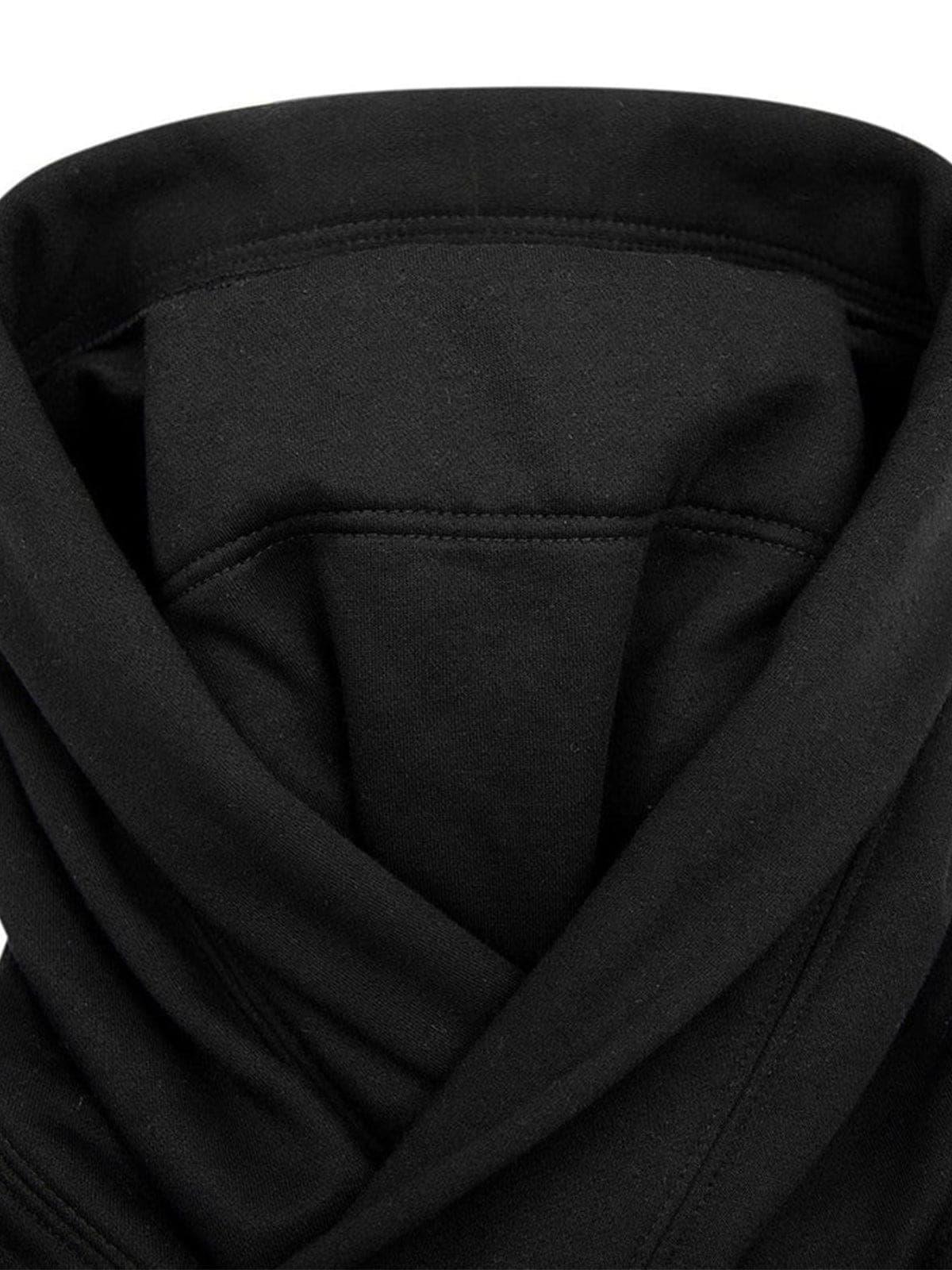 Double Neckline Oversized Hoodie