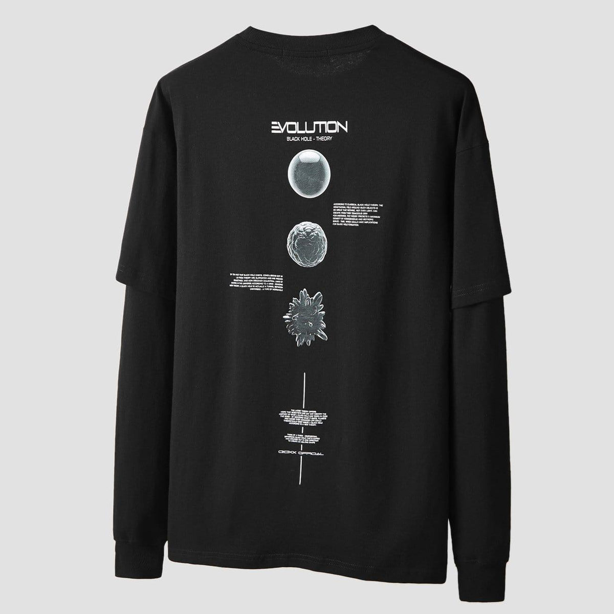 Fake Two Cell Evolution Print Sweatshirt