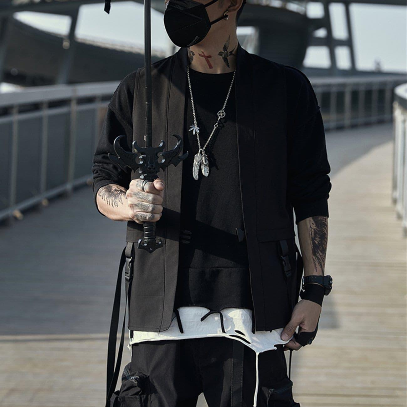 Combat Ribbons Cardigan Vest