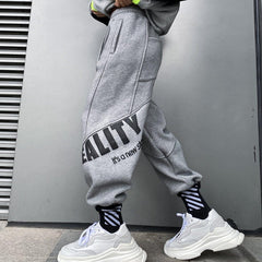 Asymmetry Print Harem Pants