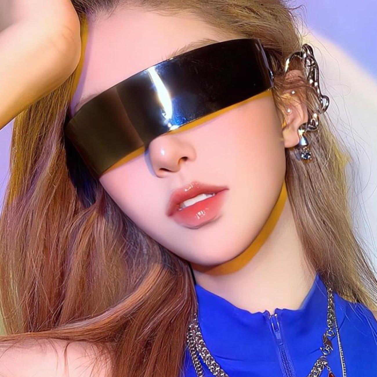 Cyberpunk Technology Translucent Gradient Glasses