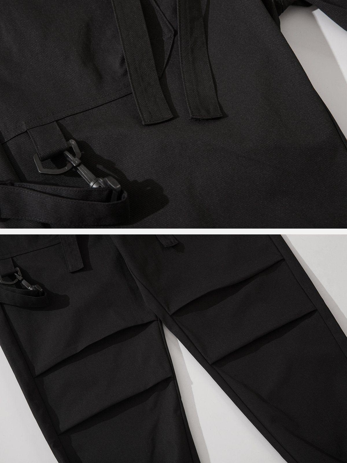 Ribbon Layered Cargo Pants