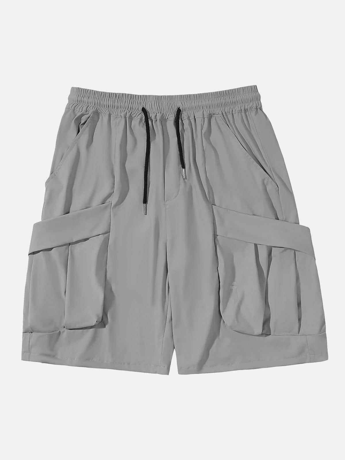 Dark Embroidery Cargo Shorts