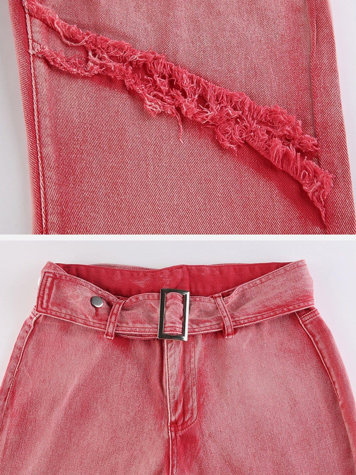 Tassel Patchwork Pants