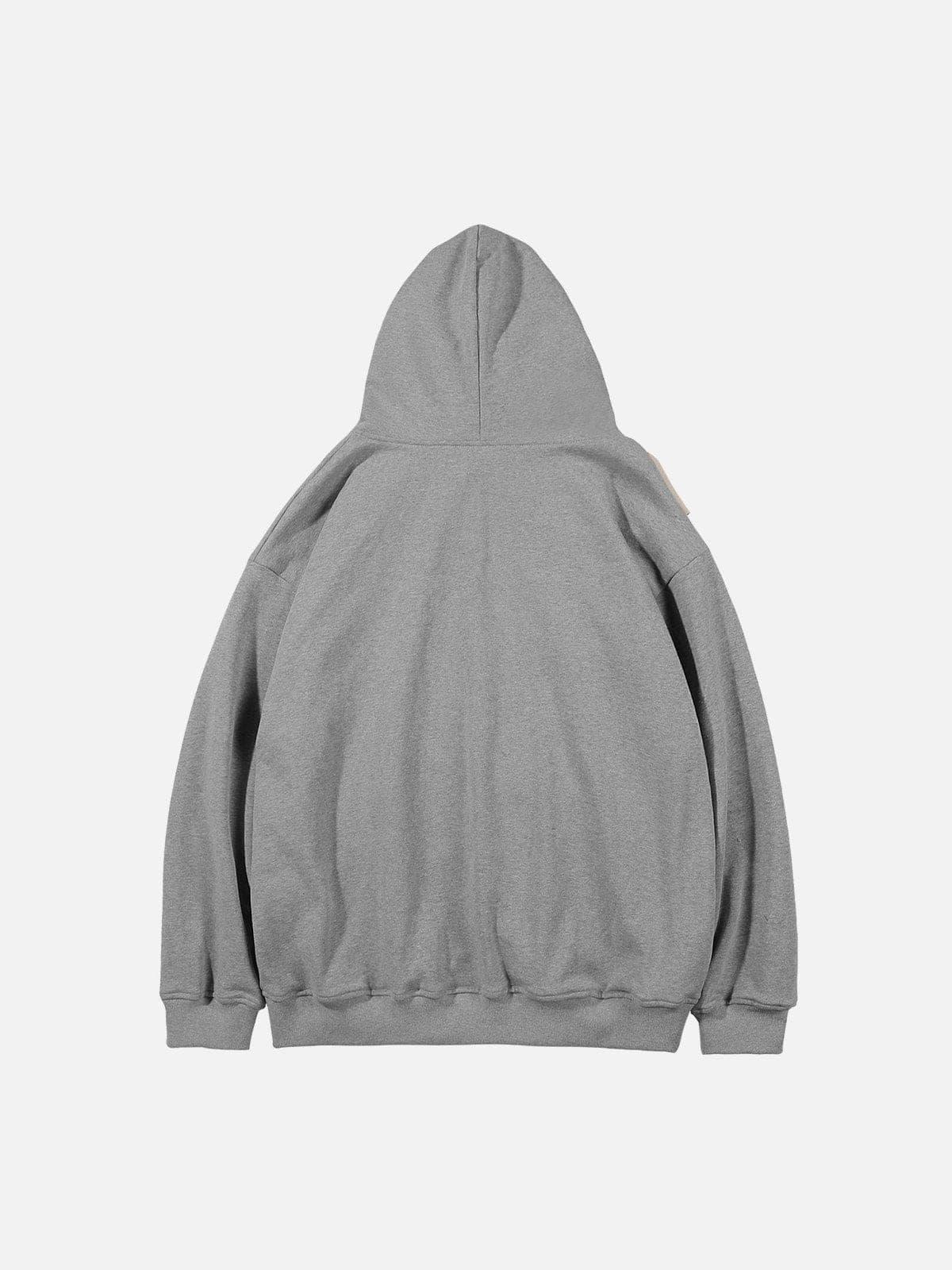 Patchwork Vest Hoodie