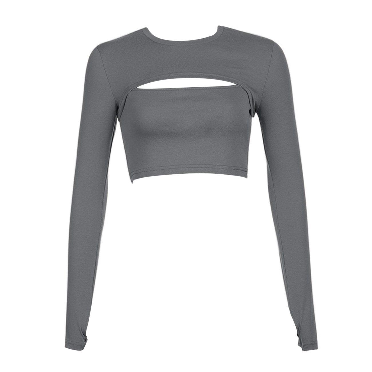 Sexy Suspenders Two Piece Long Sleeve T Shirt