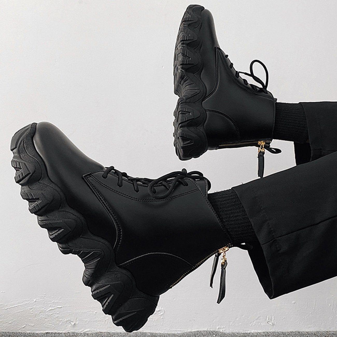 Zip Locomotive Mid-top PU Boots
