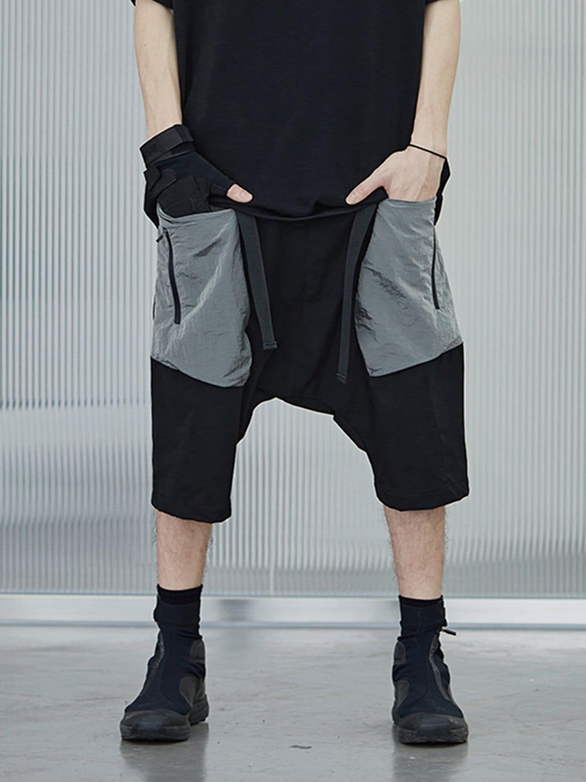 Patchwork Samurai Cargo Shorts