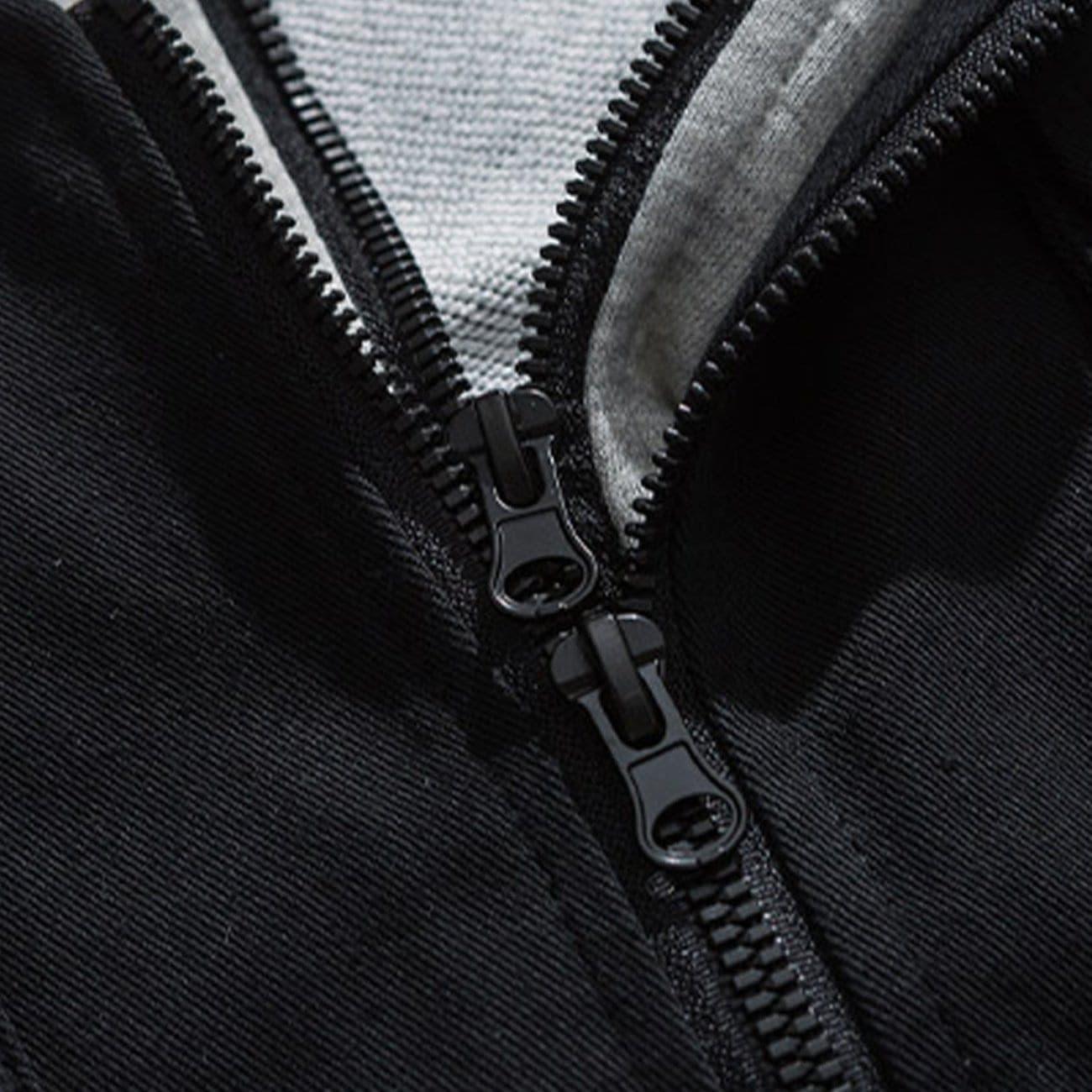 Fake Two Piece Splicing Jacket