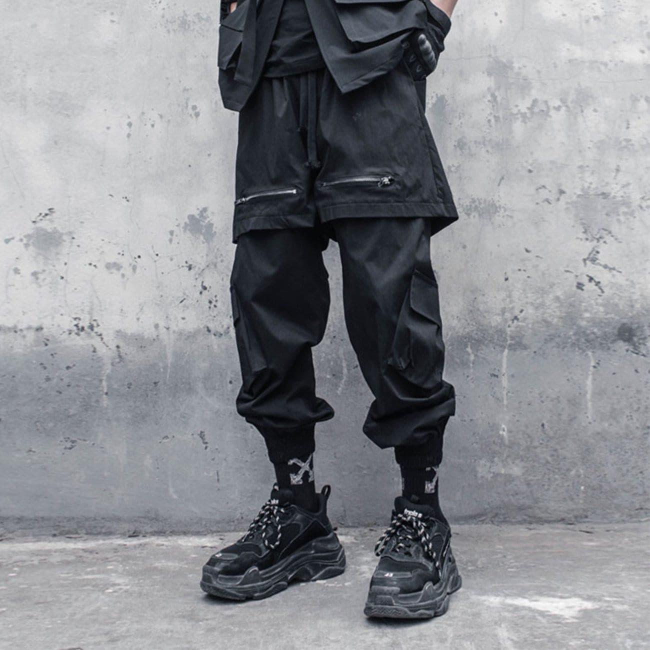 Dark Fake Two Warrior Pants