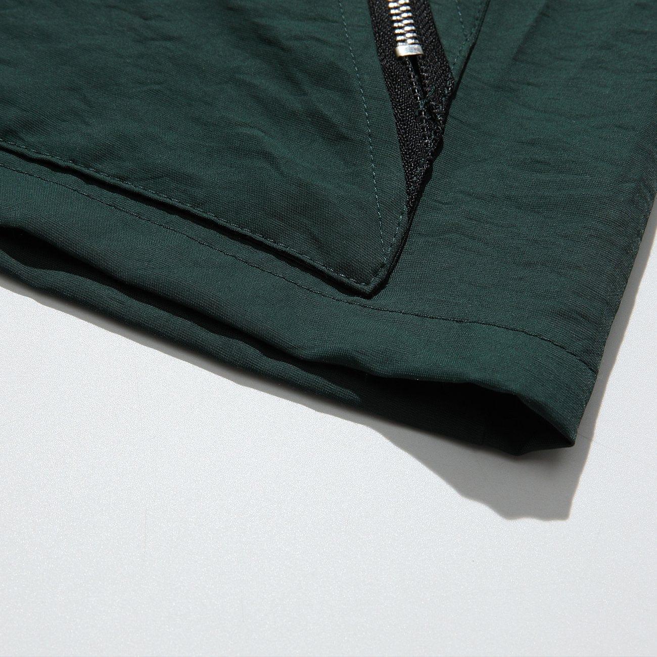 Multi Pockets Zip Up Short Sleeve Shirt