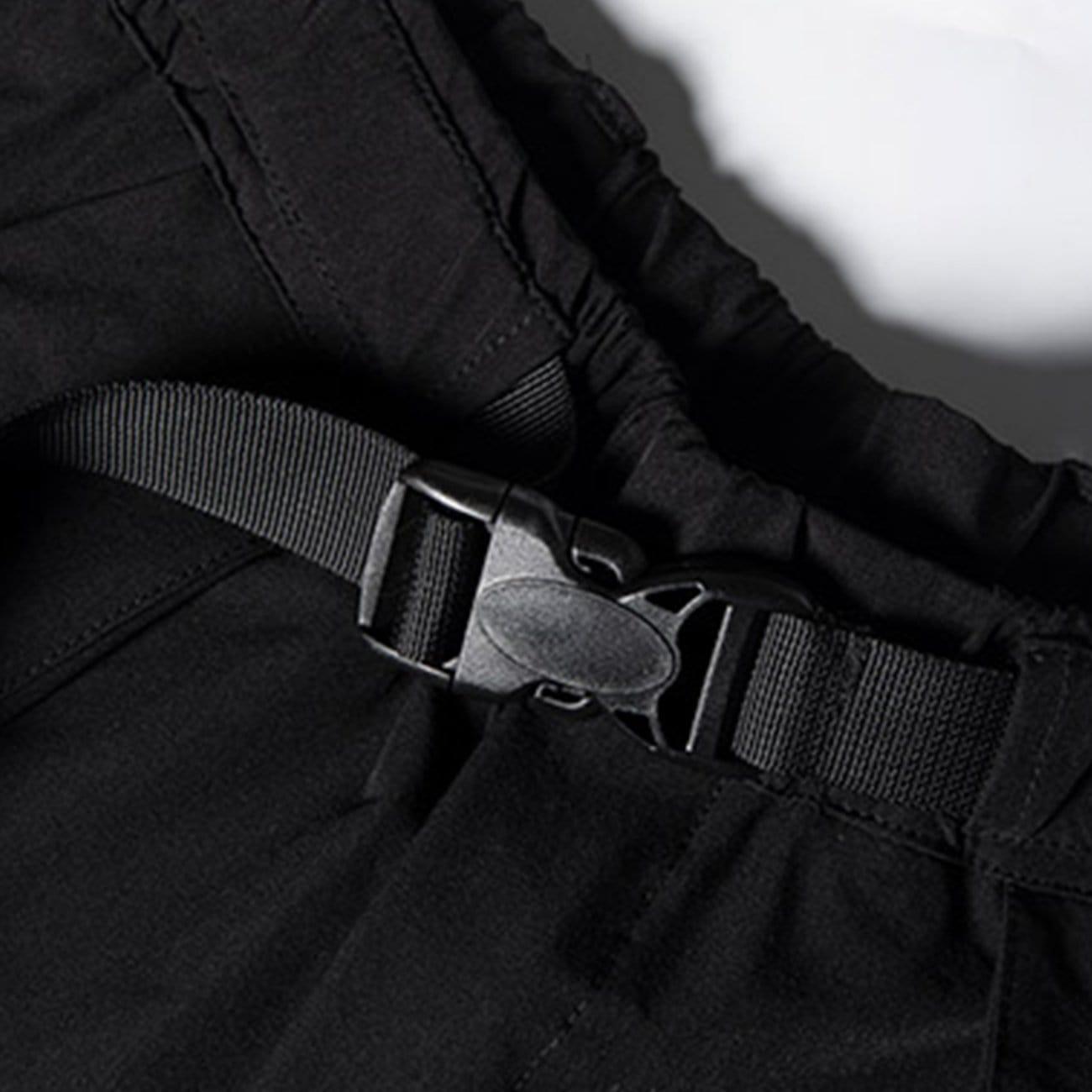 Function Belt Oversized Wide Leg Shorts
