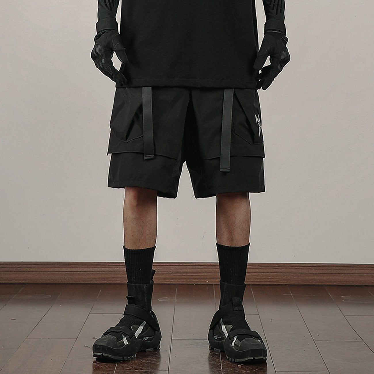 Function Long Zip Up Cargo Shorts