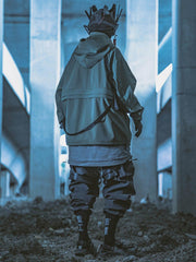 Detachable Patchwork Pocket Jacket